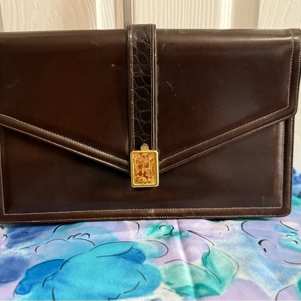 Vintage Lewis Leather Clutch/Crossbody